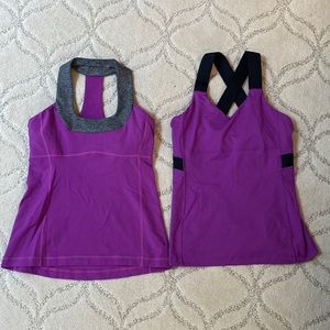 2 Lululemon tanks (unsure of the name) super flattering